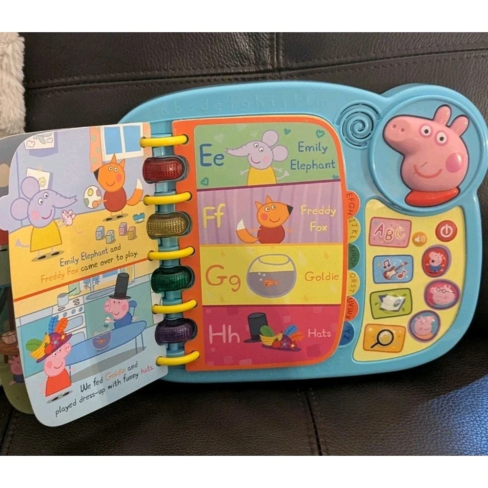 PEPPA PIG VTech Learn and Discover Book Interactive Toy Book New Batteries Works